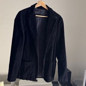 BENETTON Black Corduroy Blazer
